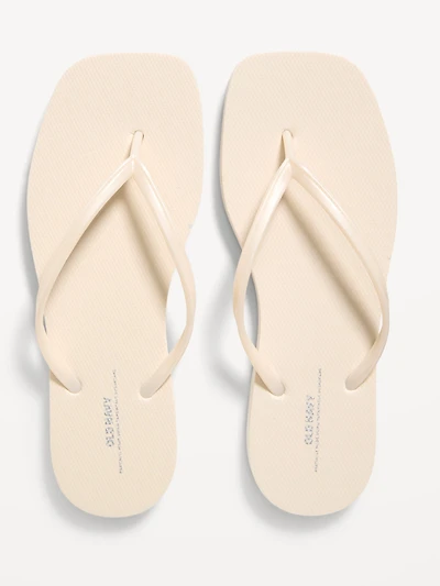 Square Toe Flip-Flop Sandals