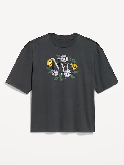 Heavyweight Graphic Cropped T-Shirt
