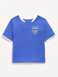 Short-Sleeve Soccer Jersey T-Shirt for Toddler Boys