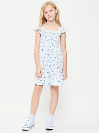 Fit and Flare Smocked Dress for Girls