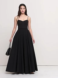 Soft Cotton Corset Maxi Dress