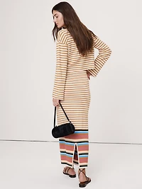 Sculpted Knit Maxi Skirt