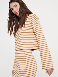 Sculpted Flare-Sleeve Top