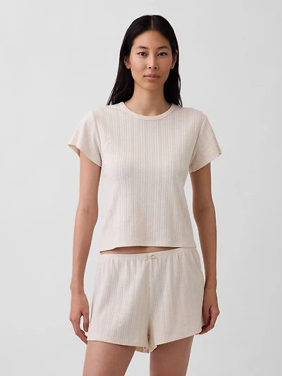 Pointelle PJ T-Shirt