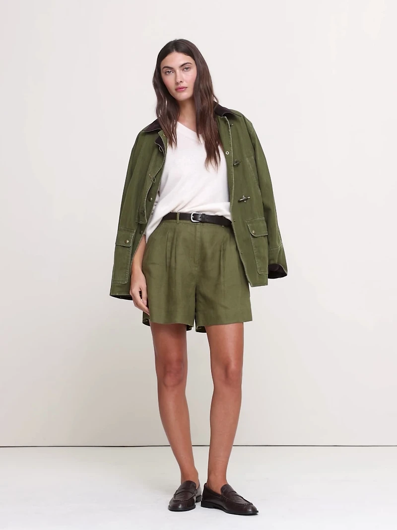 The Soho 4" Short Linen