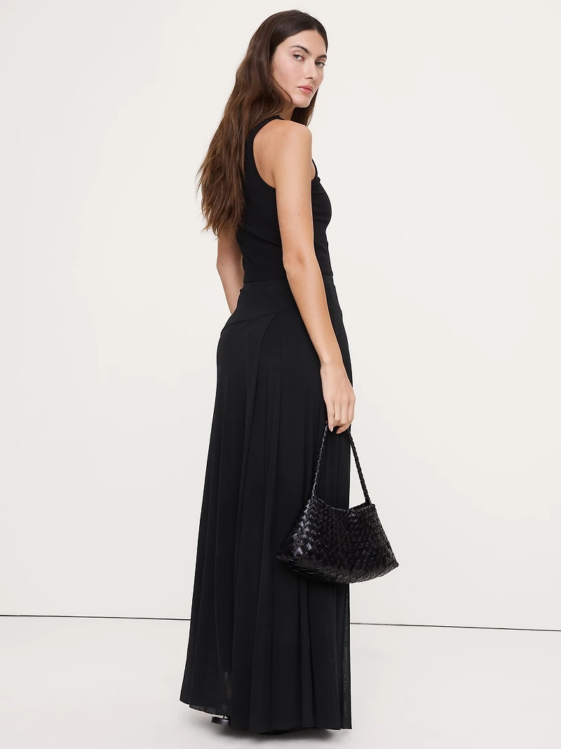 Mesh Maxi Skirt