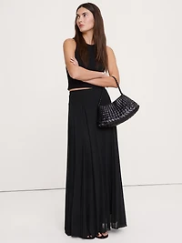 Mesh Maxi Skirt