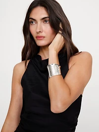 Viscose-Linen Cowl-Neck Dress