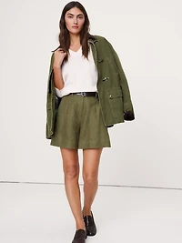 The Soho 4" Short Linen