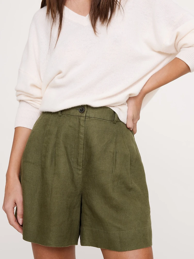 The Soho 4" Short Linen