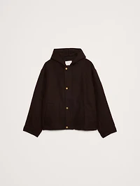 Hemp-Cotton Canvas Insulated Bomber Jacket