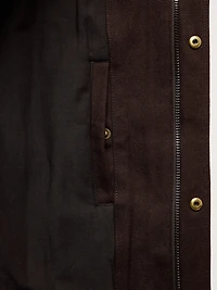 Hemp-Cotton Canvas Insulated Bomber Jacket