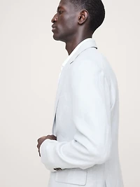 Tailored Slim-Fit Herringbone Linen-Merino Suit Jacket