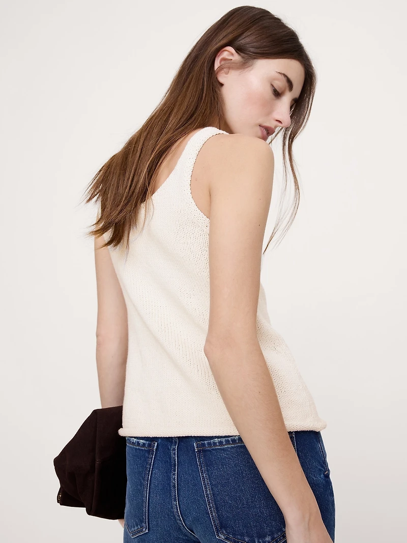 Cotton Scoop-Neck Tank