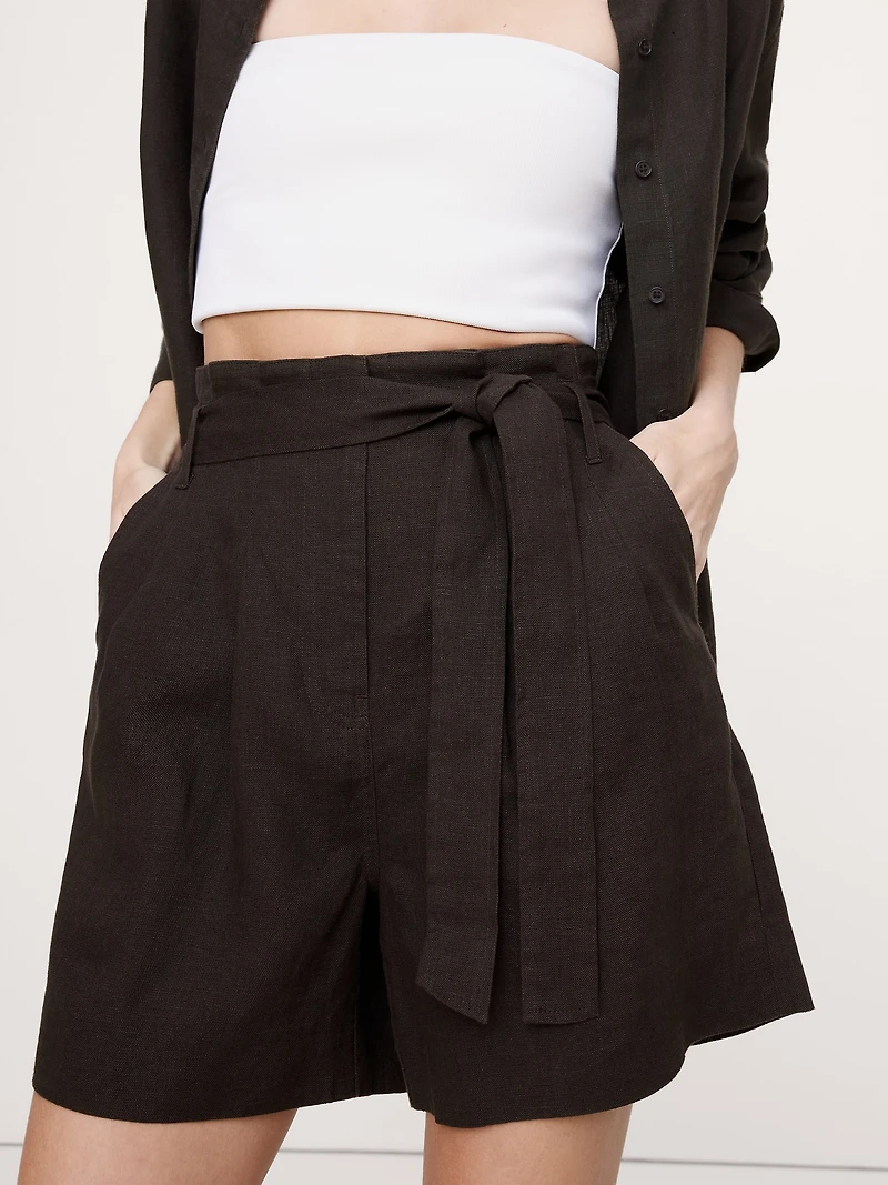 5" Linen Paperbag Short