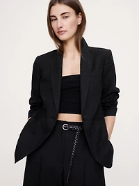 Slim Linen Blazer