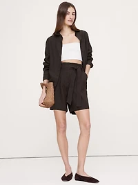 5" Linen Paperbag Short