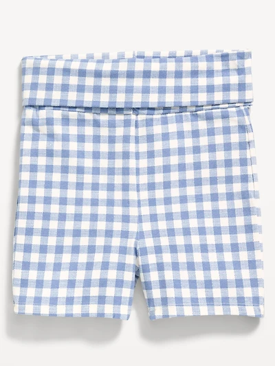 Foldover Jersey Biker Shorts for Girls