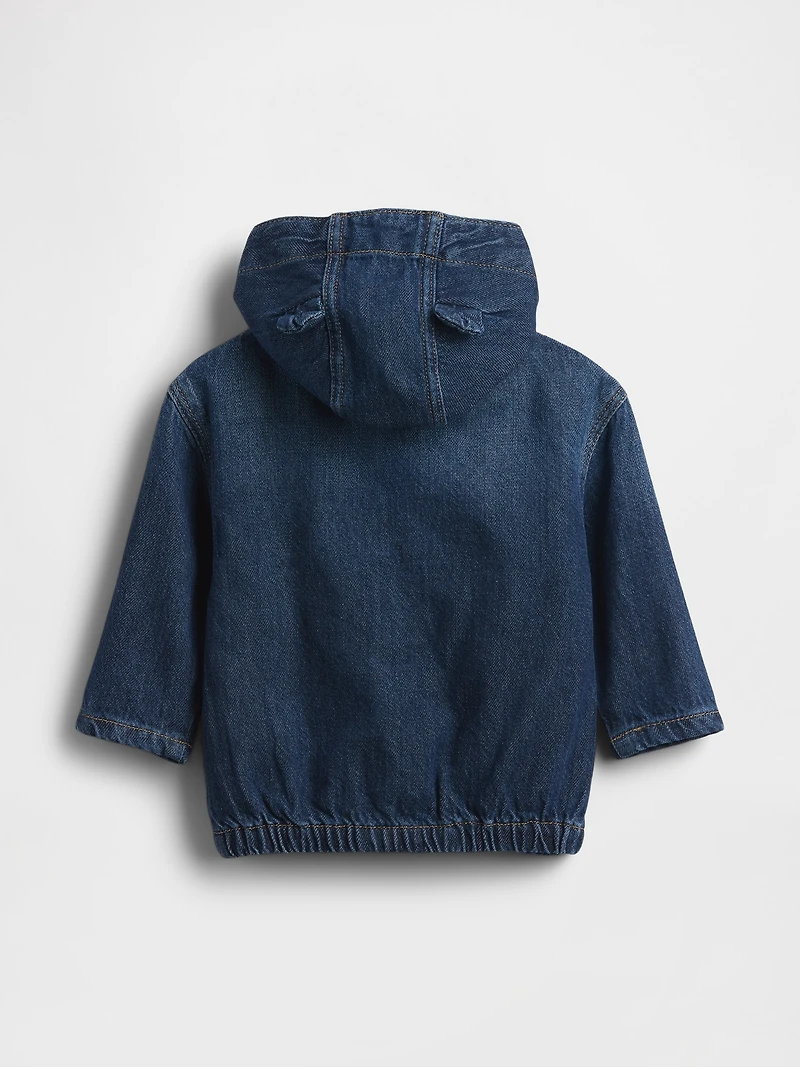 Baby UltraSoft Denim Hooded Jacket