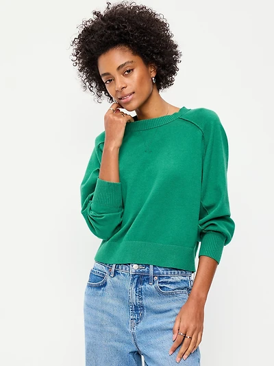 SoSoft Lite Crew-Neck Cropped Sweater