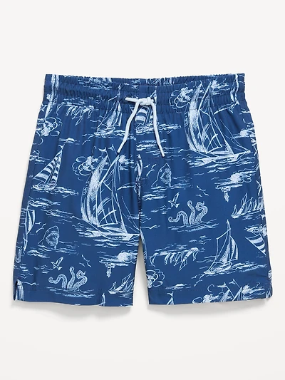 Printed Swim Trunks for Boys