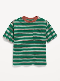Oversized Short-Sleeve Waffle-Knit T-Shirt for Toddler Boys