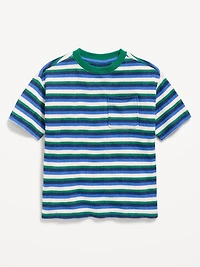 T-shirt surdiMen'sionné en tricot gaufré à manches courtes pour tout-petit