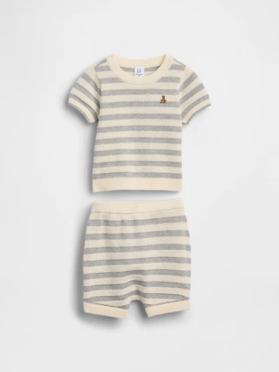 Baby Stripe Sweater Outfit Set