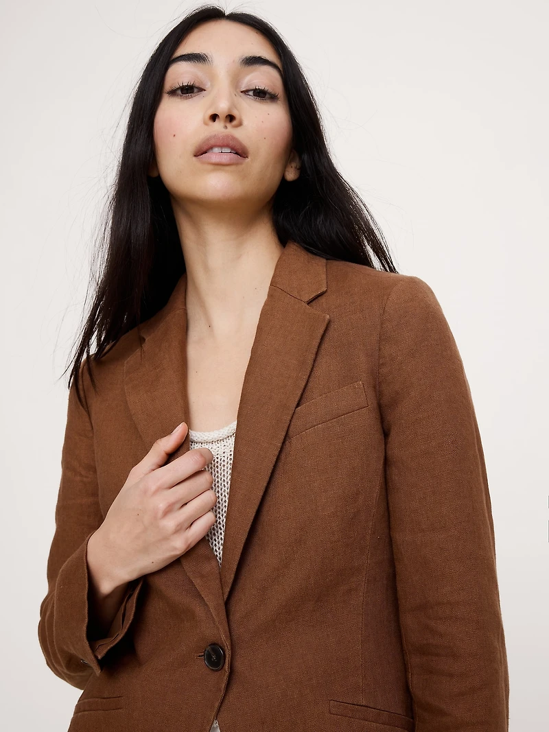 Slim Linen Blazer