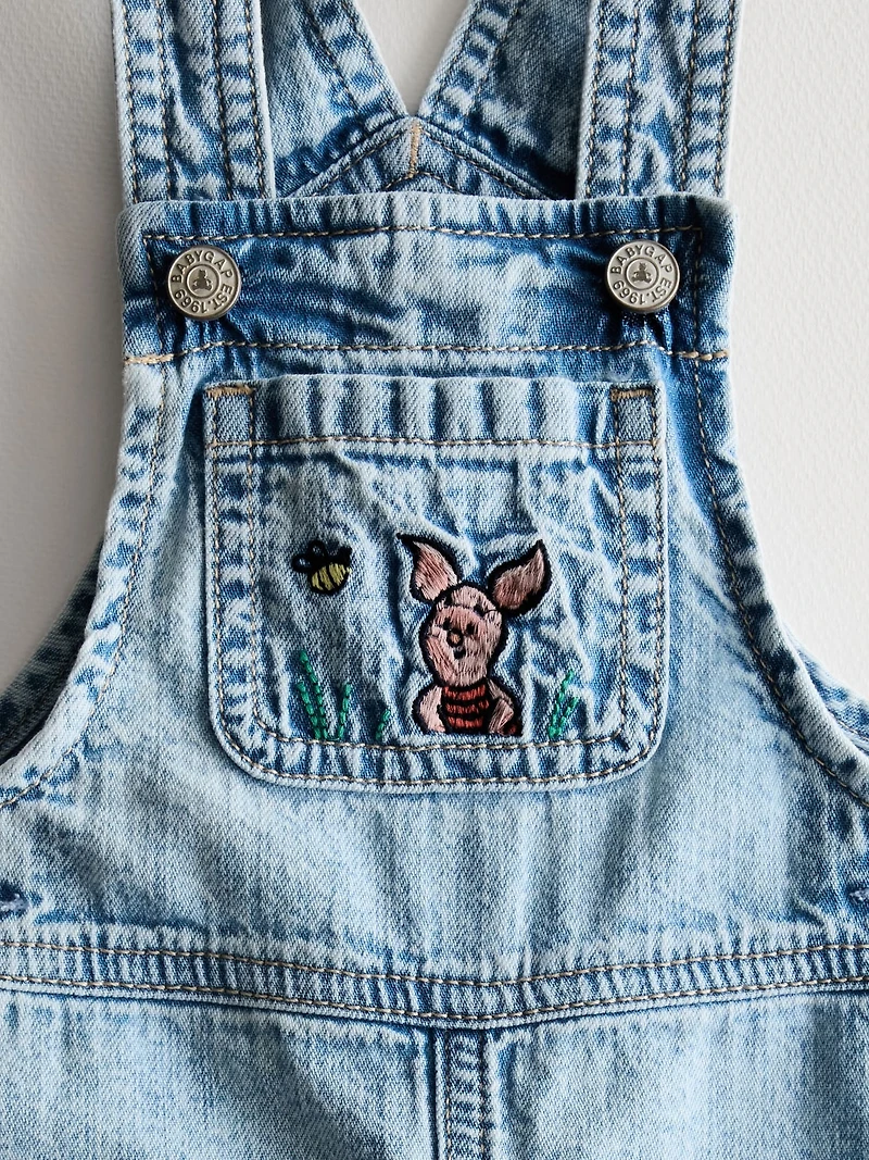 Baby Winnie The Pooh Denim Overalls