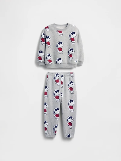 Ensemble VintageDoux à imprimé Snoopy pour Bébé et Tout-petit