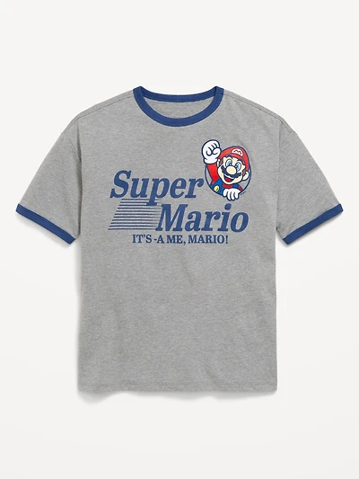Super Mario™ Oversized Gender-Neutral Graphic T-Shirt for Kids