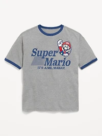 Super Mario™ Oversized Gender-Neutral Graphic T-Shirt for Kids