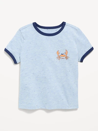 Short-Sleeve Ringer Graphic T-Shirt for Toddler Boys