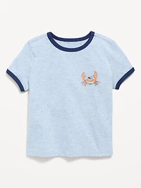 Short-Sleeve Ringer Graphic T-Shirt for Toddler Boys