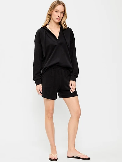 High-Waisted Relaxed Shorts - 5-inch inseam