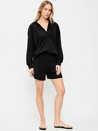 High-Waisted Relaxed Shorts - 5-inch inseam