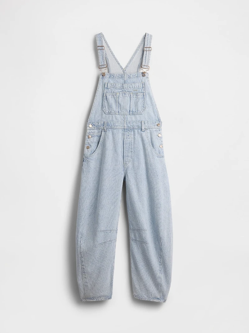 UltraSoft Denim Horseshoe Overalls