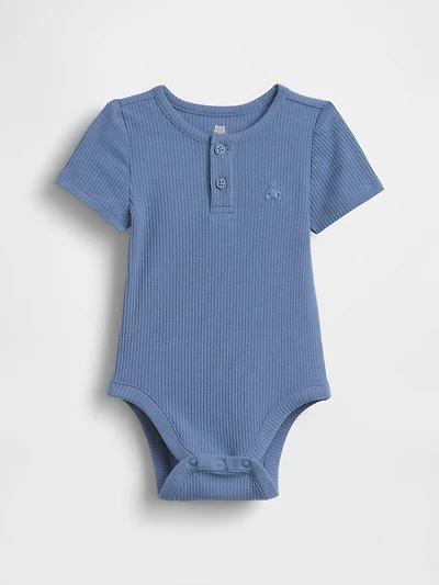 Baby First Favorites TinyRib Henley Bodysuit