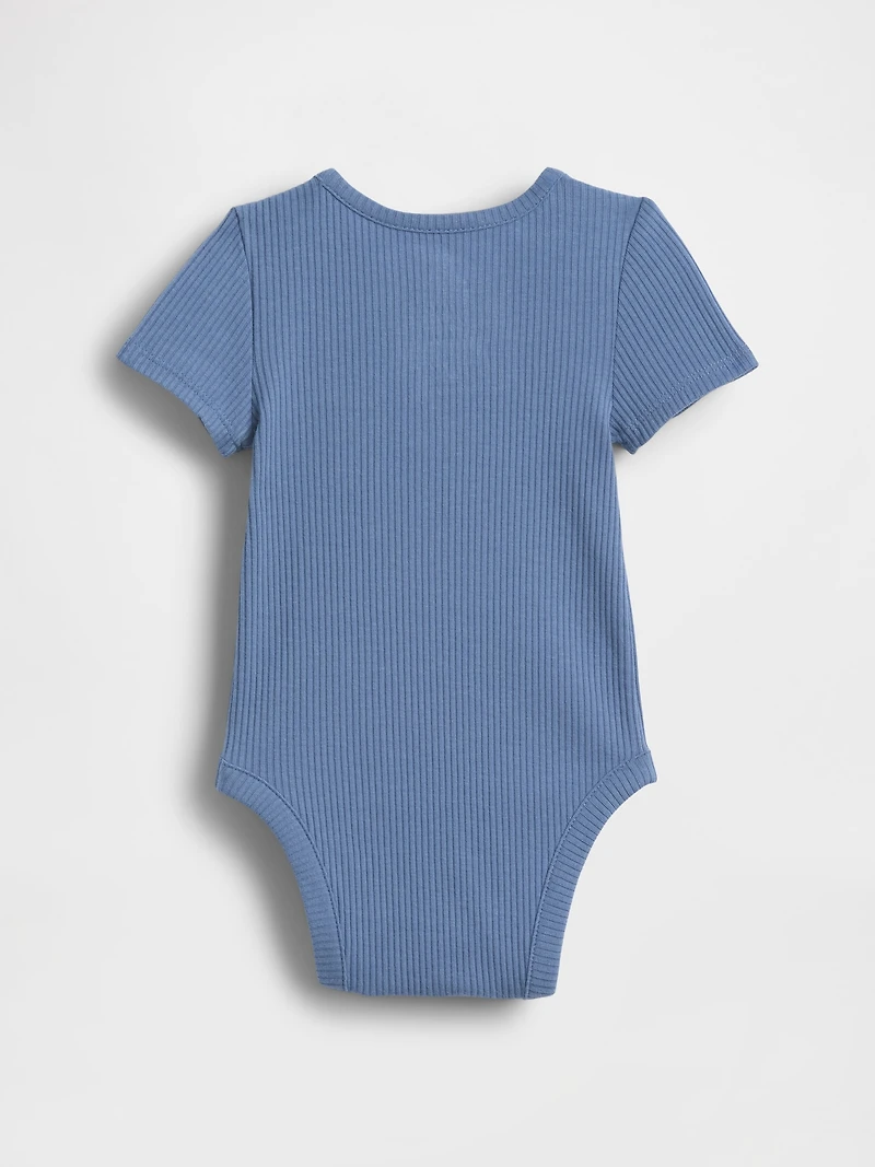 Baby First Favorites TinyRib Henley Bodysuit