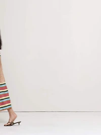 Linen Trapeze Midi Dress