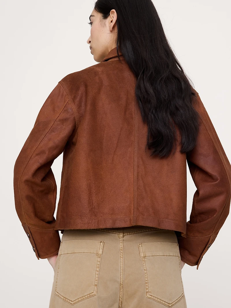Textured Suede Jacket