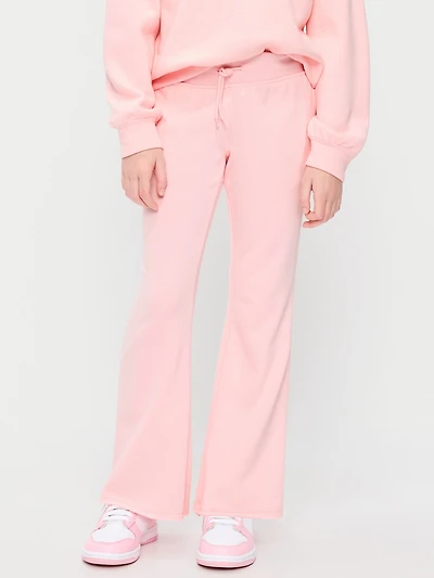 Slim French-Terry Flare-Leg Sweatpants for Girls