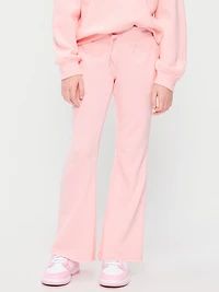 Slim French-Terry Flare-Leg Sweatpants for Girls