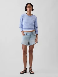 4" Mid Rise UltraSoft Relaxed Cutoff Shorts