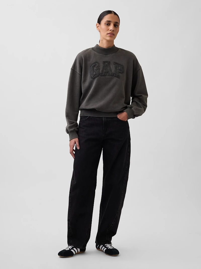 Heavyweight French Terry Oversized Mockneck Sweatshirt