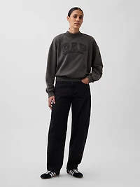 Heavyweight French Terry Oversized Mockneck Sweatshirt