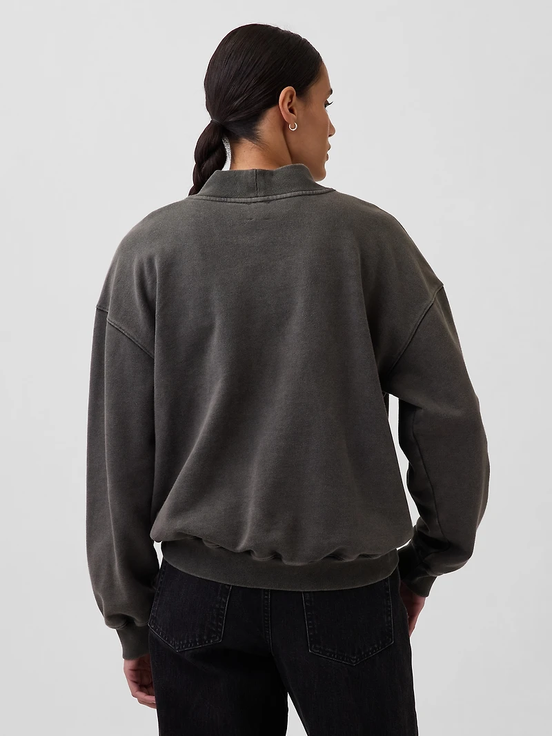 Heavyweight French Terry Oversized Mockneck Sweatshirt