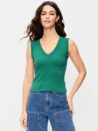Snug Crop V-Neck Tank Top