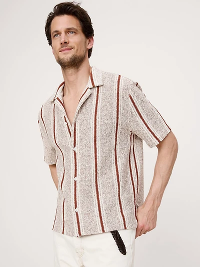 Relaxed-Fit Striped Resort Shirt